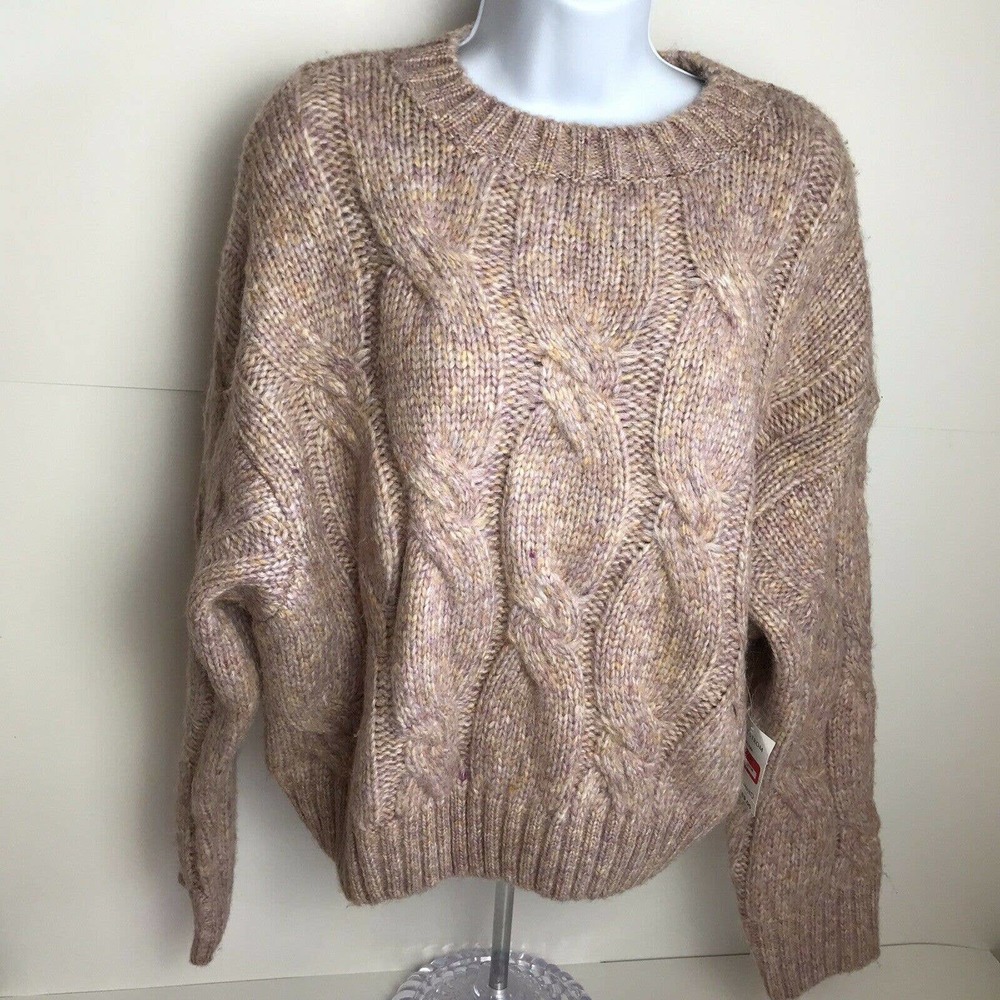 4Sienna Wool Blend Pink Chunky Sweater